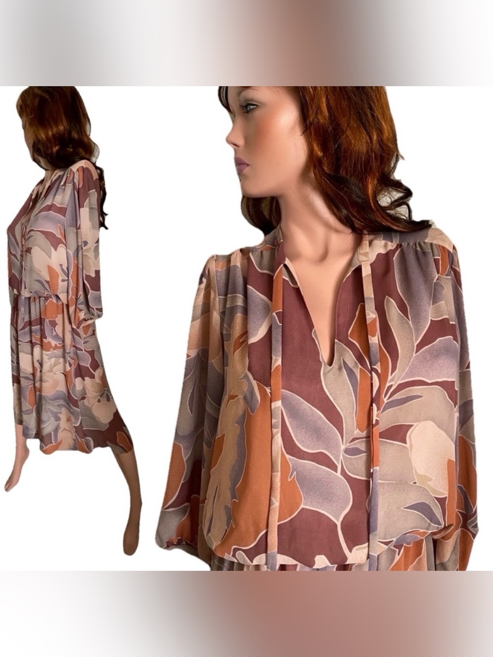 CAROL ANDERSON Vintage Crepe DRESS Size 13/14